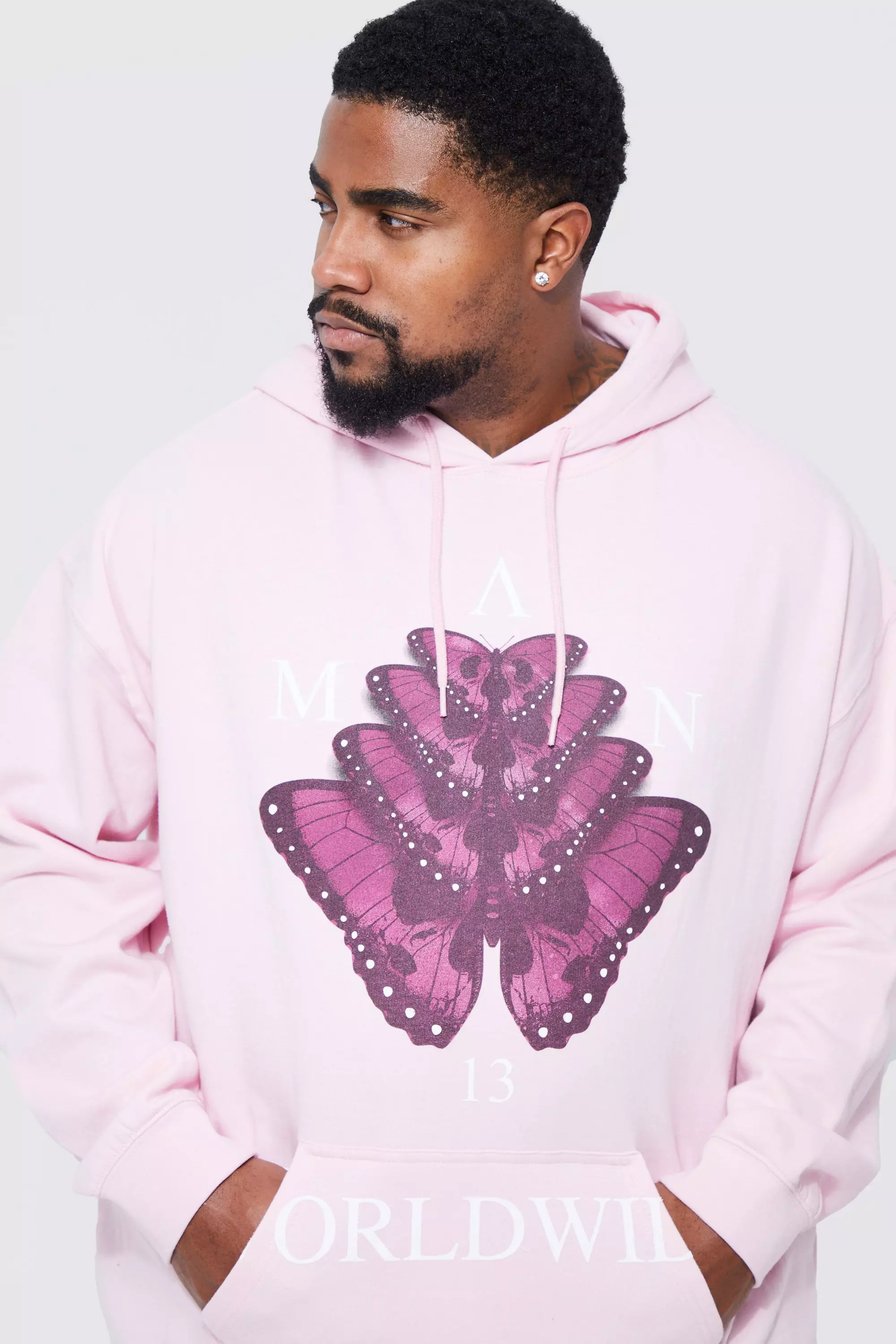 Plus Butterfly Graphic Hoodie